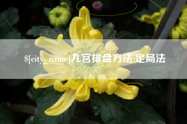嵊州九宫排盘方法,定局法