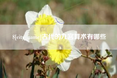 嵊州古代的九宫算术有哪些