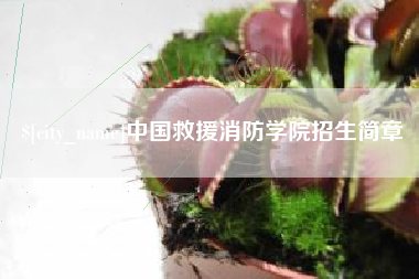 嵊州中国救援消防学院招生简章