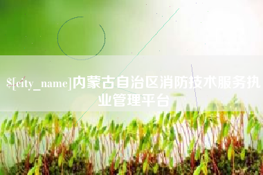 嵊州内蒙古自治区消防技术服务执业管理平台