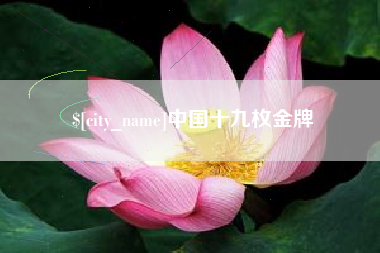 嵊州中国十九枚金牌
