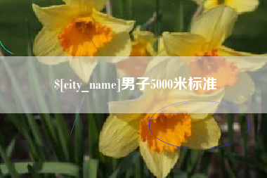 嵊州男子5000米标准