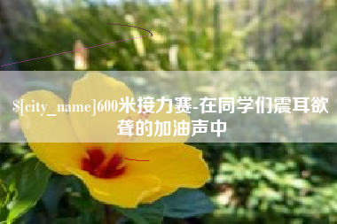 嵊州600米接力赛-在同学们震耳欲聋的加油声中
