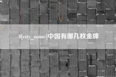 嵊州中国有哪几枚金牌