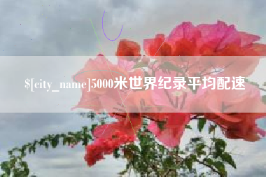 嵊州5000米世界纪录平均配速