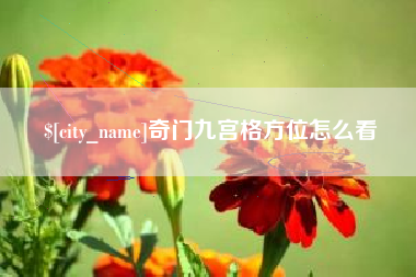 嵊州奇门九宫格方位怎么看