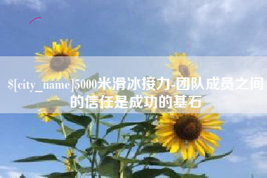 嵊州5000米滑冰接力-团队成员之间的信任是成功的基石