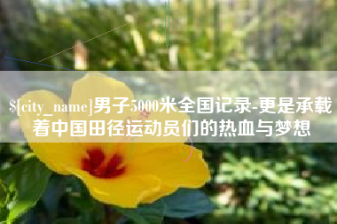 嵊州男子5000米全国记录-更是承载着中国田径运动员们的热血与梦想