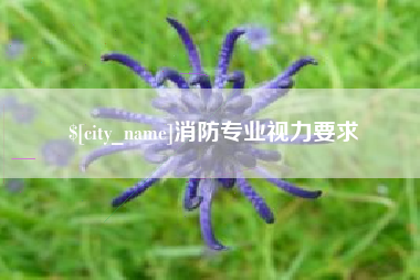 嵊州消防专业视力要求