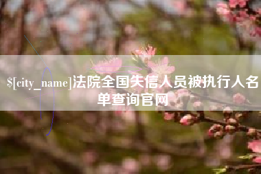 嵊州法院全国失信人员被执行人名单查询官网