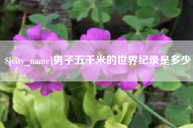 嵊州男子五千米的世界纪录是多少