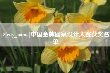 嵊州中国金牌图案设计大赛获奖名单
