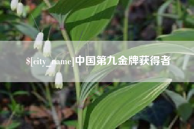 嵊州中国第九金牌获得者