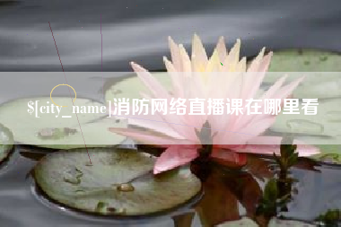 嵊州消防网络直播课在哪里看