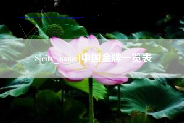 嵊州中国金牌一览表