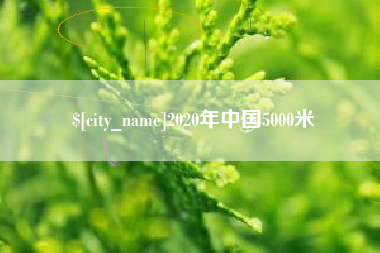 嵊州2020年中国5000米