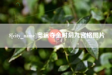 嵊州奥运夺金时刻九宫格图片